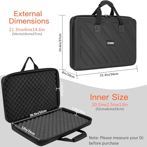 ITHWIU Lightweight Molded Hard Storage Case Fits for DDJ-FLX4 / DDJ-400 / DDJ-SB3 SB2 or DDJ-RB 2-Channel Controller - Image 2