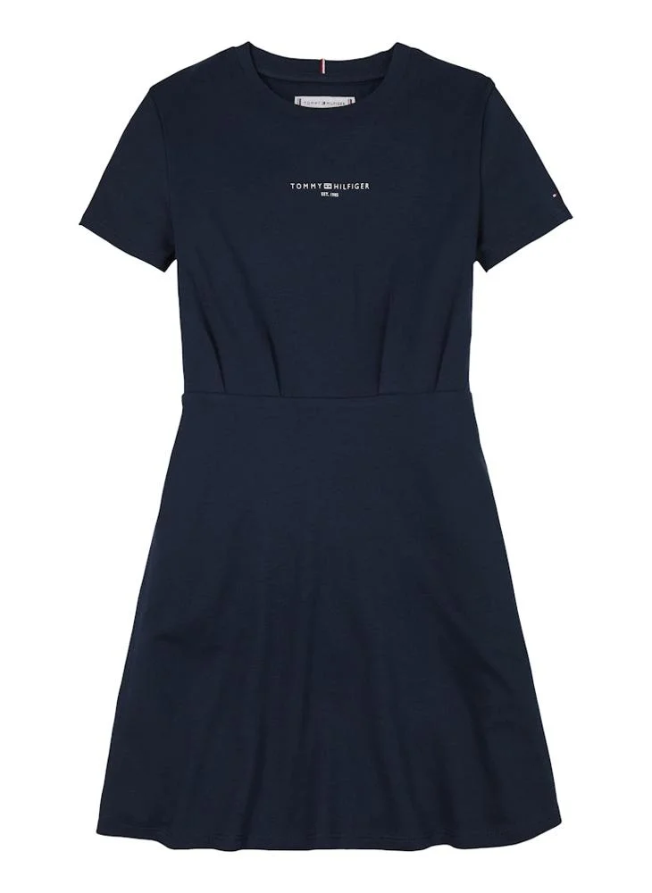 تومي هيلفيغر Navy Cotton Dress