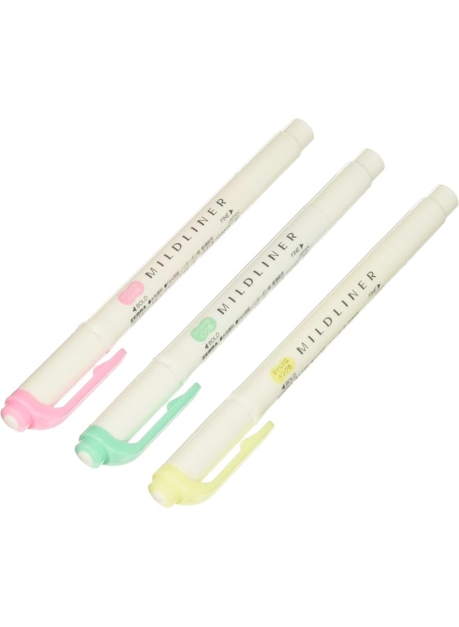 ZEBRA Mildliner Pen Pack Of 3 Colours - Image 1