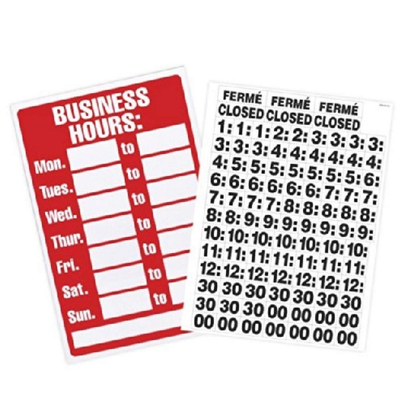 Headline Sign Business Hours Customizable Sign with 90 Peel and Stick Characters, 8 x 12 Inches, Vinyl (9394) - Image 5