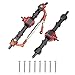 Share Goo ShareGoo Metal Front  Rear Axle Assembly Set Bridge Shaft Steering Cup Rod Complete Set Compatible with MN Model D90 D91 D96 D99S MN90 MN96 MN99 MN99S FJ45 112 RC Car Upgrade Parts Black - Image 2