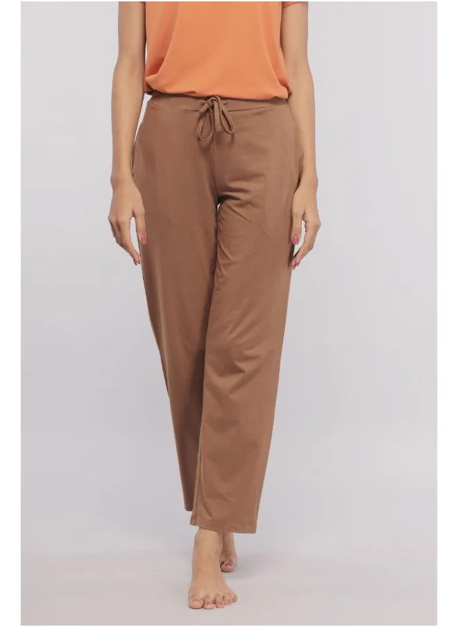 NeceSera Home Brown Straight Supima Lounge Pant