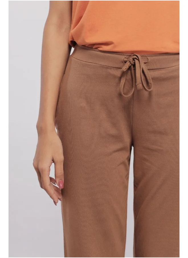 NeceSera Home Brown Straight Supima Lounge Pant