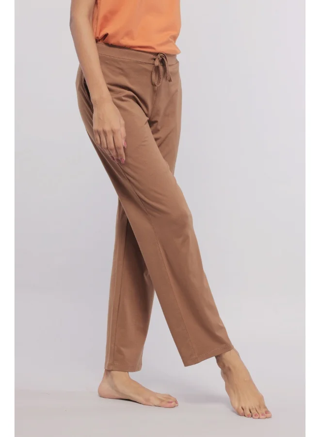 NeceSera Home Brown Straight Supima Lounge Pant