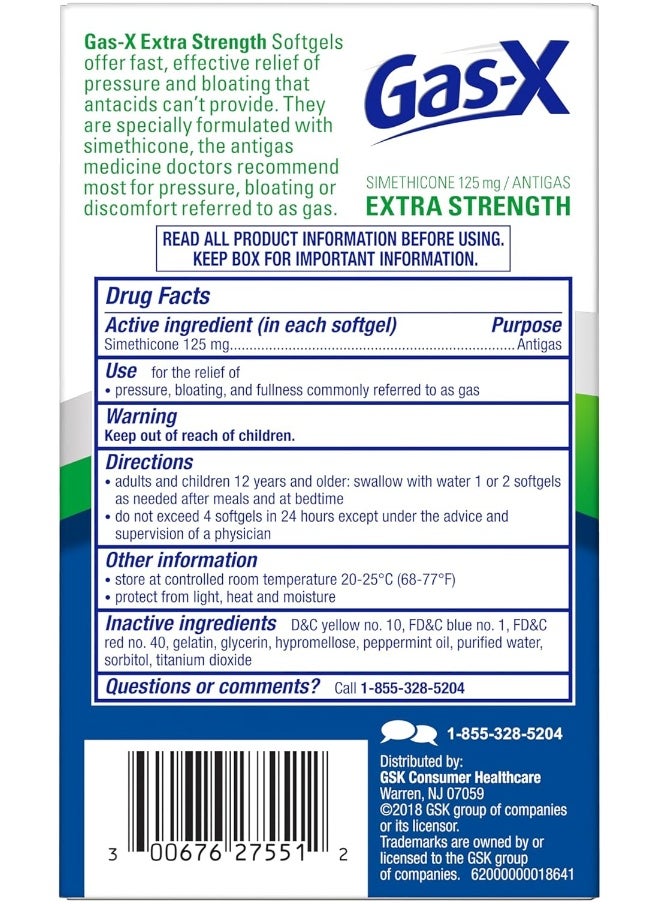 Gas-X - GAS-X SOFTGELS EXTRA STRENGTH - Image 1