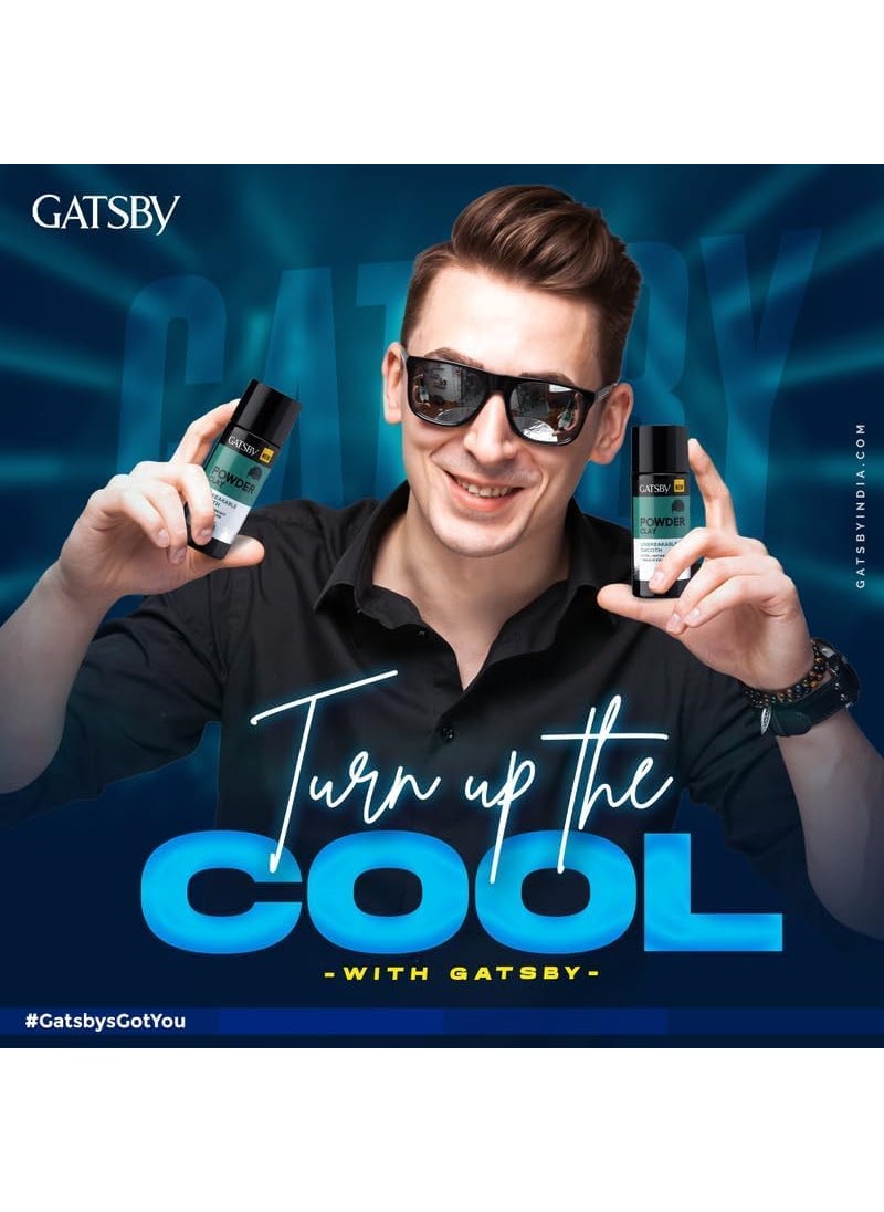 GATSBY Gatsby Japan Hair Volumizing Powder Clay 20g Unbreakable Smooth Ultra Lightweight Massive Volume Matte Finish Hair Wax for Men Super Strong Hold Quick Easy Hair Styling  - Image 3