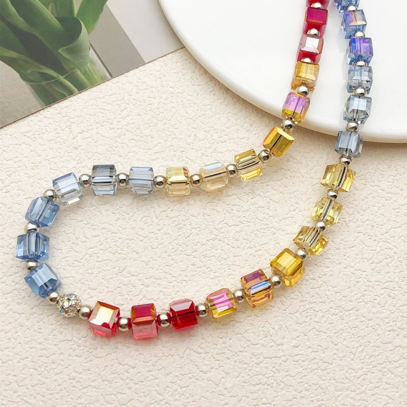 MOTOFITOOL Beaded Camera Wrist Strap Cute Digital Camera Charm Lanyard Phone Chain Keychain Beaded Phone Lanyard Bag Charm Accessories for Women - Image 4