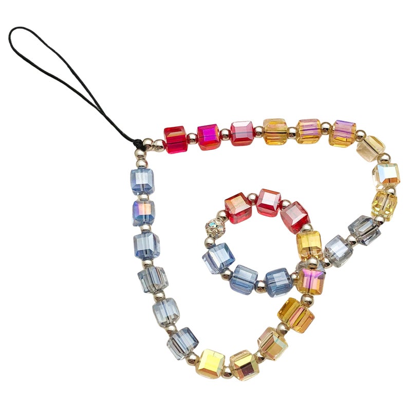 MOTOFITOOL Beaded Camera Wrist Strap Cute Digital Camera Charm Lanyard Phone Chain Keychain Beaded Phone Lanyard Bag Charm Accessories for Women - Image 1