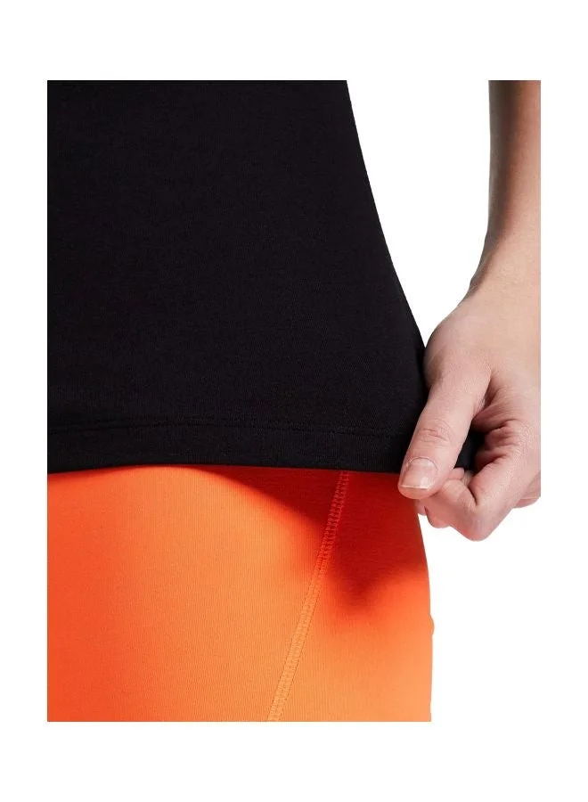 JOCKEY BLACK 1515 Women Super Combed Cotton Elastane Stretch Regular Fit Solid Round Neck Half Sleeve T Shirt for Women | Best Price UAE