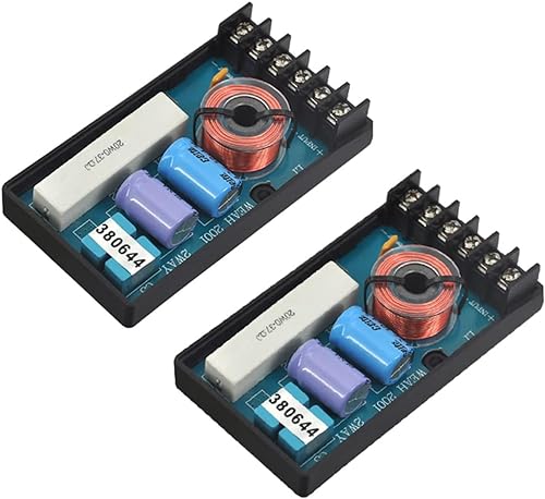 DriSentri 2 Way Crossover for Speaker, WEAH-2001 2pcs Speaker Frequency Divider 2 Way Car Audio Speakers Two Crossover Divider Crossover Filter - Image 1