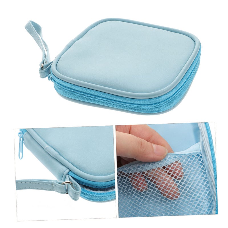 Dual Compartment Zippered Earphone Storage Pouch For Headphones Cables Chargers - Image 4