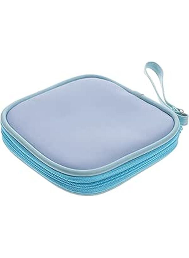 Dual Compartment Zippered Earphone Storage Pouch For Headphones Cables Chargers - Image 1