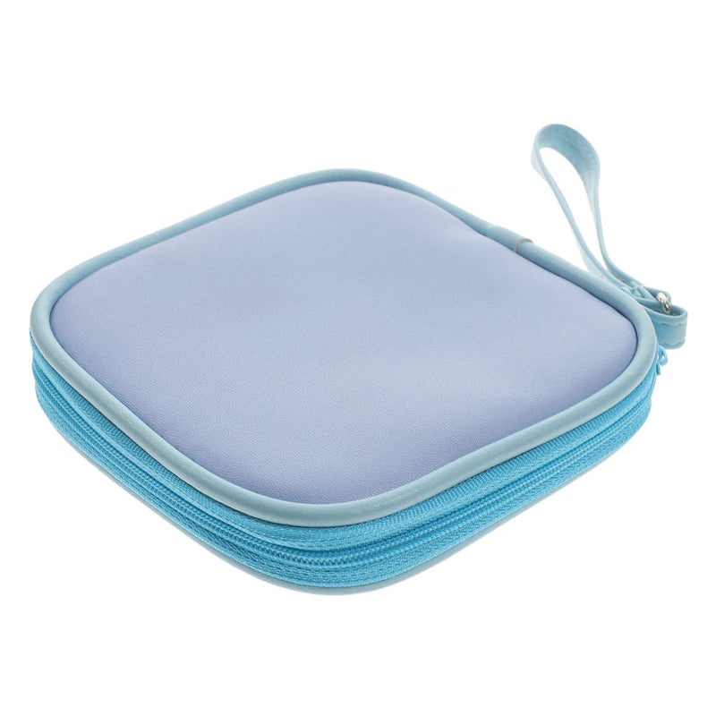Dual Compartment Zippered Earphone Storage Pouch For Headphones Cables Chargers - Image 2