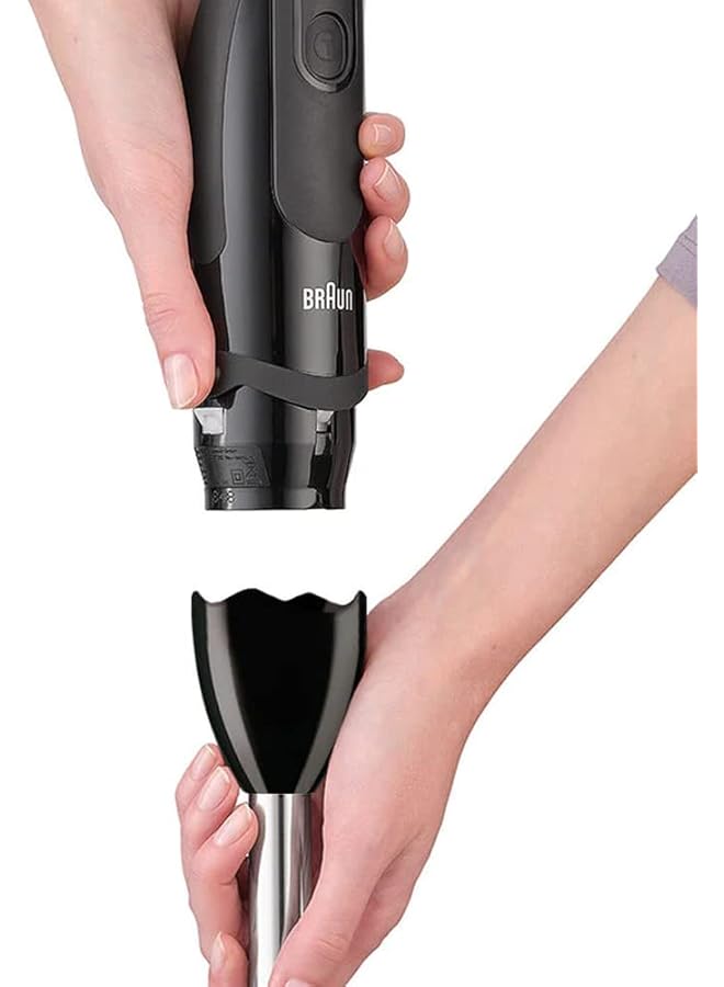 براون خلاط طعام متعدد الاستخدامات 1000 واط 21 سرعة 1.5 لتر مع خفاقة وكأس سعة 0.600 لتر وخاصية التحكم في الرذاذ Mq5285Bk باللون الأسود - Image 3