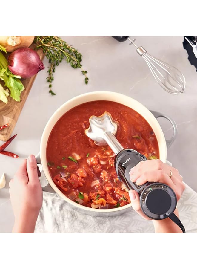 براون خلاط طعام متعدد الاستخدامات 1000 واط 21 سرعة 1.5 لتر مع خفاقة وكأس سعة 0.600 لتر وخاصية التحكم في الرذاذ Mq5285Bk باللون الأسود - Image 5