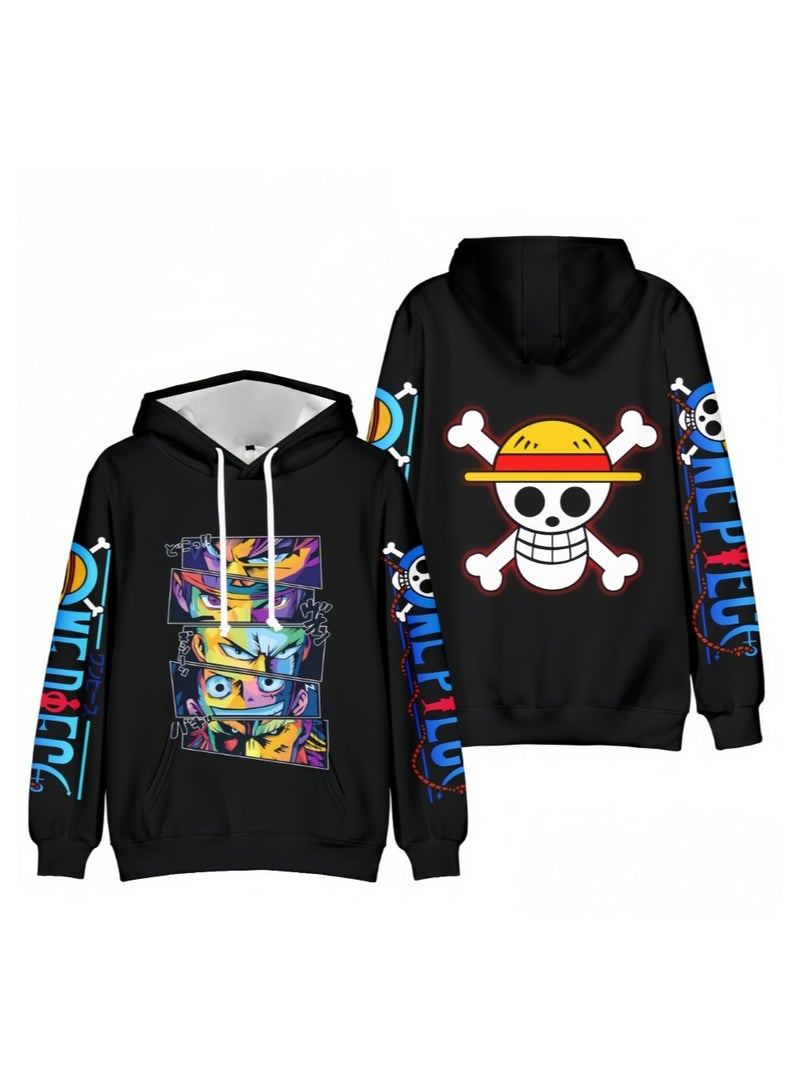 KUYING New One Piece Casual Loose Hooded Sweatshirt  - Image 1