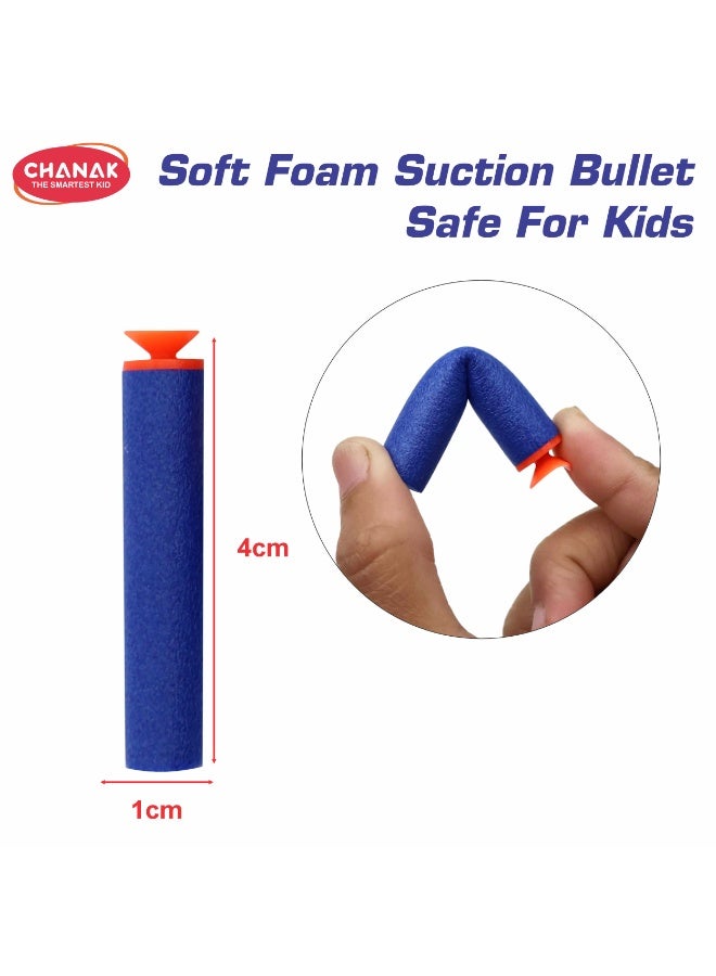 Chanak 9 In 1 Space Gun Toy Set With 10 Soft Bullets, Mask, Handcuffs & Accessories Foam Dart Blaster Gun, Safe & Fun Shooting Toy Set For Boys & Girls Above 6+ Ages - Image 4