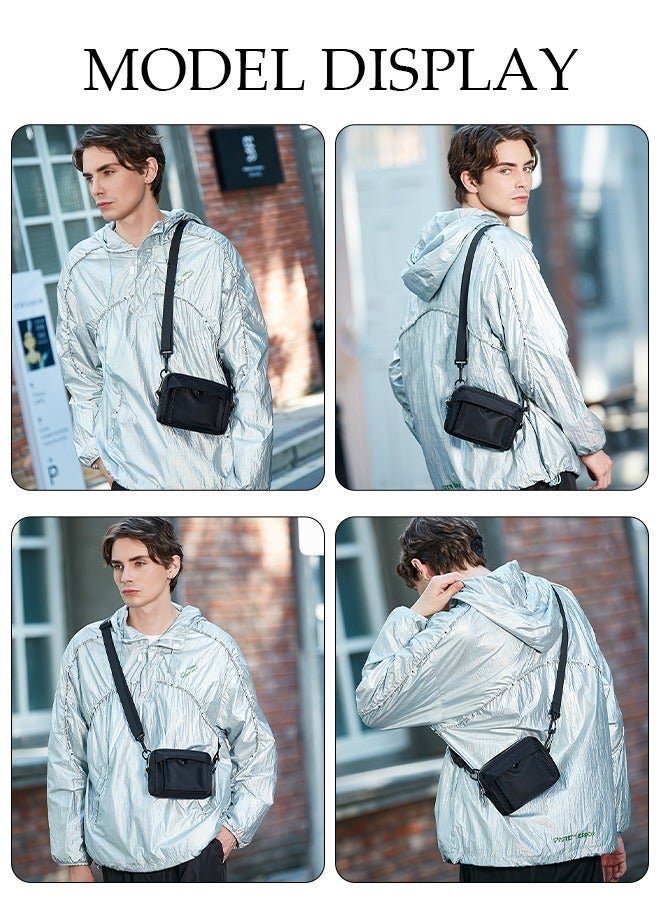 DUNISO Crossbody Bag for Men and Women Waterproof Sling Bag Travel Passport Wallet Bag for Cell Phone, Small Side Shoulder Bag Multipurpose Daypack for Men - Image 4