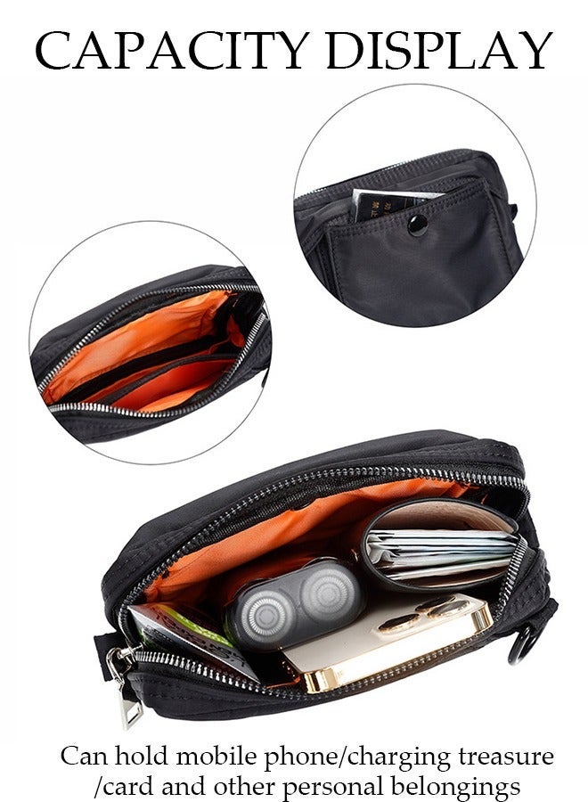 DUNISO Crossbody Bag for Men and Women Waterproof Sling Bag Travel Passport Wallet Bag for Cell Phone, Small Side Shoulder Bag Multipurpose Daypack for Men - Image 3