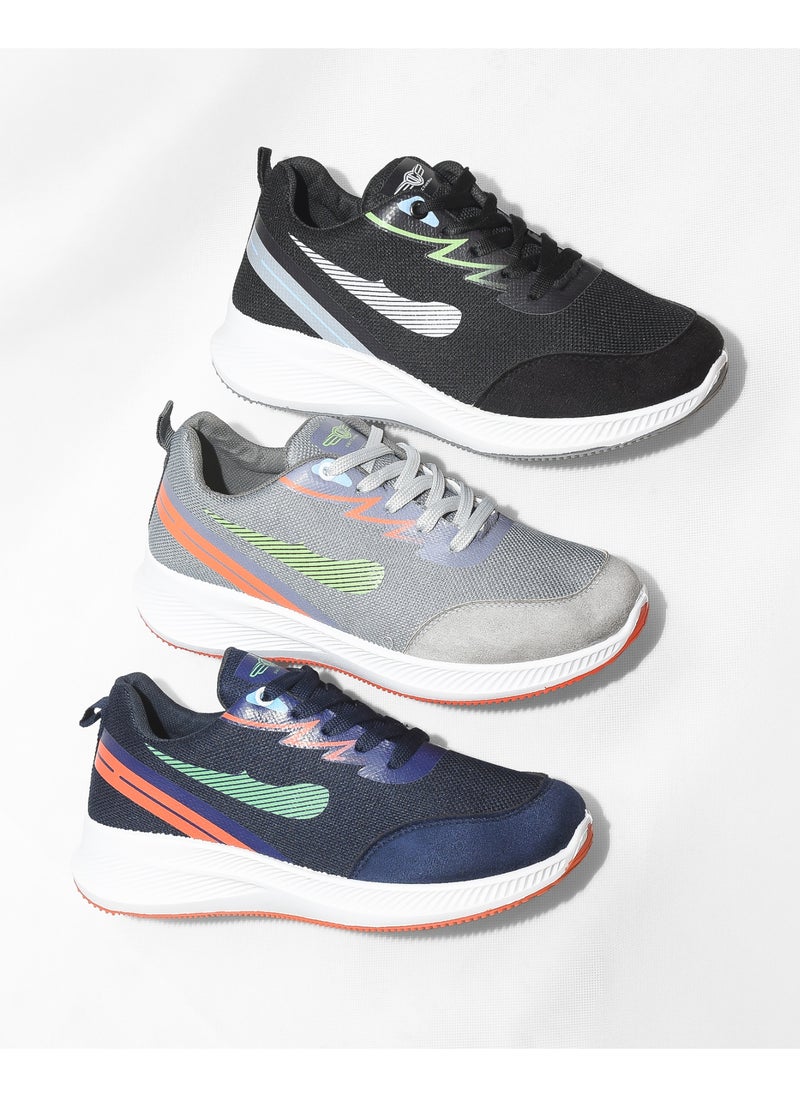 Desert Men's Sportive Knit Sneakers – Stylish Printed Design  - Image 5