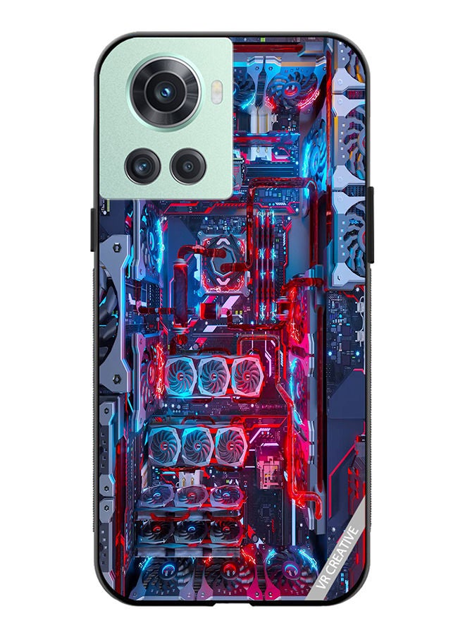VR CREATIVE Protective Case Cover For OnePlus 10R Cpu Board Design Multicolour - Image 1