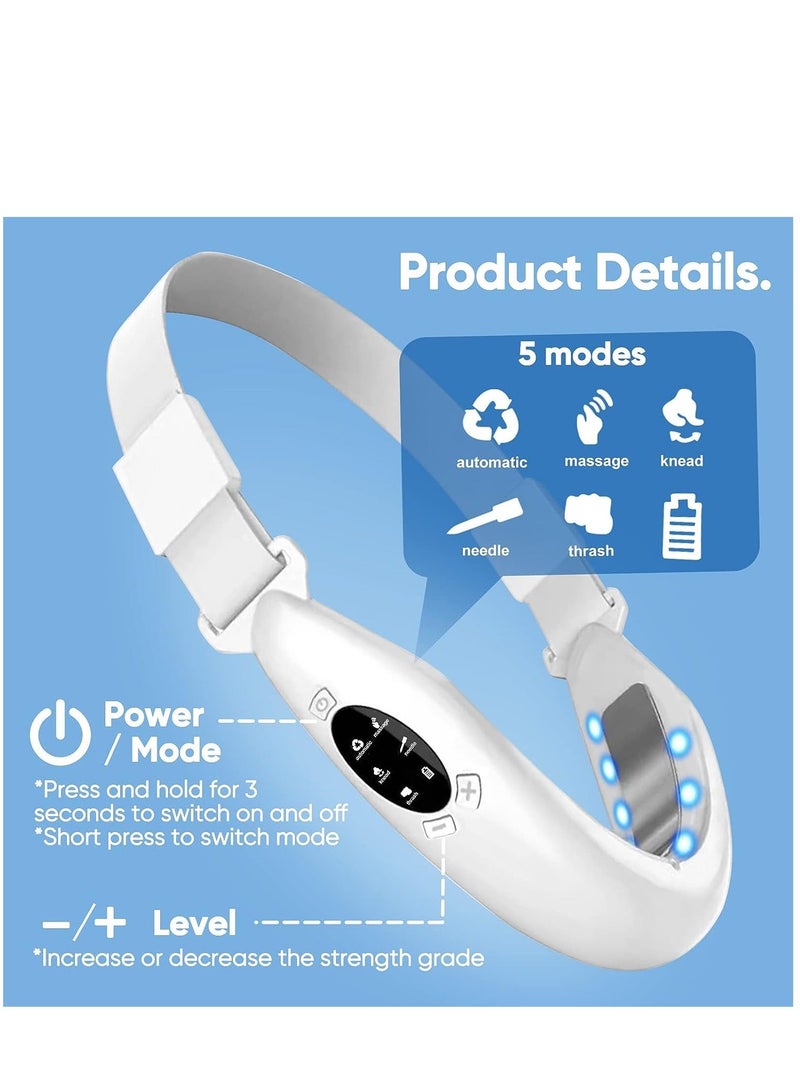 الذقن المزدوج المزيل ، الوجه الكهربائية رفع الجهاز ، الكهربائية على شكل الوجه ، ذكي رفع شد الجلد فضفاضة تشكيل الذقن المزدوج - Image 4