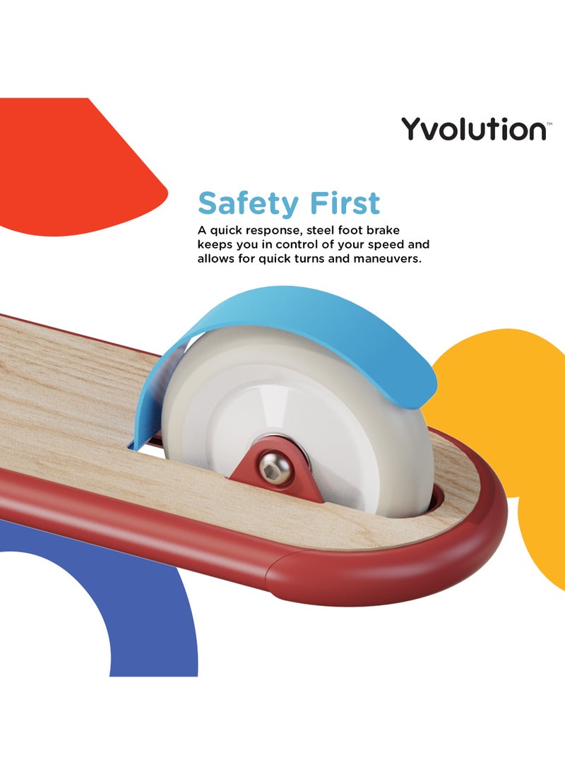 Yvolution Yvolution Classic Glider - Red  - Image 5