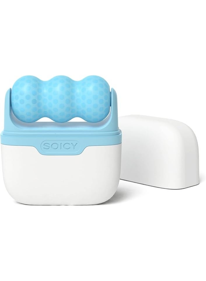 2-in-1 Ice Roller Facial Massager Skincare Rollers for Face & Eyes (Blue) - Image 1