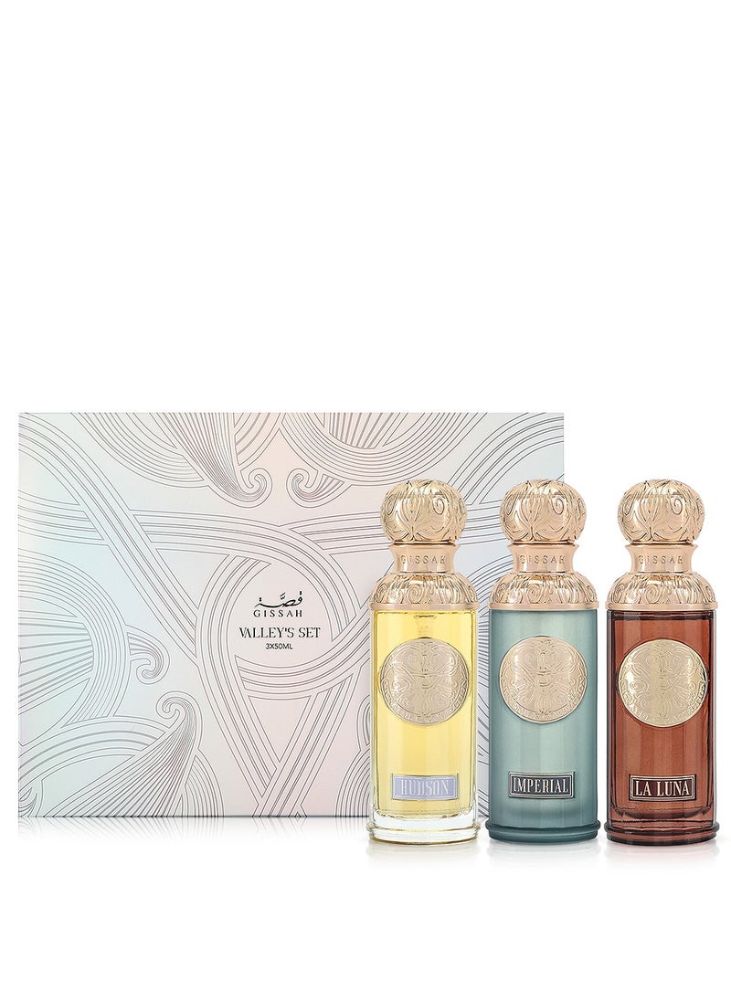 Collection Perfume Valley's From Gissah  3x50ml - pzsku/Z4BCEF7F95B29D72CE91AZ/45/_/1738402899/a5b79bbf-ba2d-4c44-b216-d29444746546