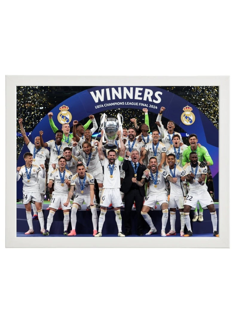 Boomah Accessories - Real Madrid Champion of Champions League, UCL 2024, Soccer Gift , Poster with Frame 30x40cm - Image 1