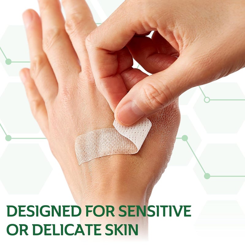 Curad Truly Ouchless Silicone Adhesive Bandages Fabric Bandages For Delicate Sensitive Skin 34X3 50 Count - Image 4