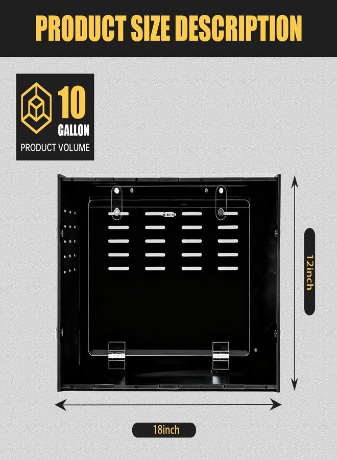 maiyuolg Reptile Tank Reptile Enclosure 12"x12"x18" Reptile Terrarium Lizard Tank Jumping Spider Enclosure - Acrylic Habitat with Ventilation for Lizards, Snakes & Spiders - Image 2