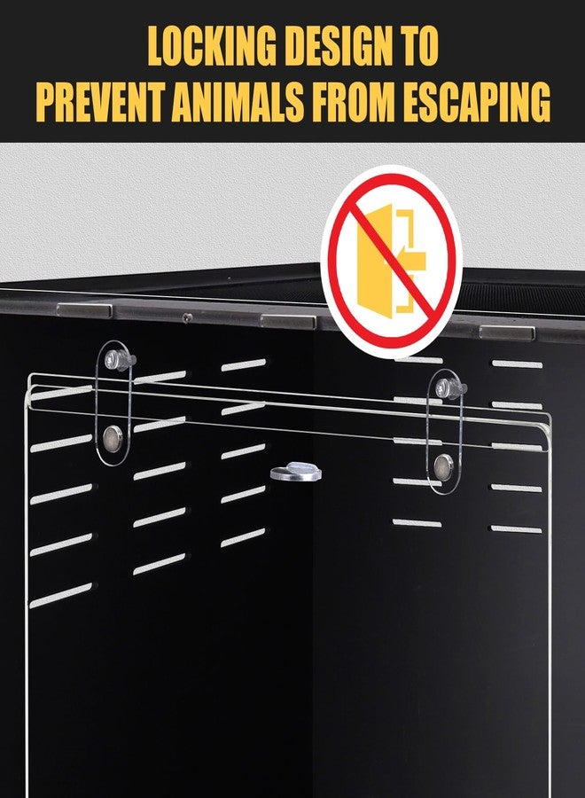 maiyuolg Reptile Tank Reptile Enclosure 12"x12"x18" Reptile Terrarium Lizard Tank Jumping Spider Enclosure - Acrylic Habitat with Ventilation for Lizards, Snakes & Spiders - Image 4