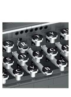 SYOSI Retro Typewriter, Vintage Typewriter Building Set Composed of Mini Bricks, Collectible Display Model Toy as A Wonderful Gift Idea for Adults (1136 Pieces)  - Image 4