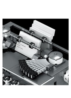 SYOSI Retro Typewriter, Vintage Typewriter Building Set Composed of Mini Bricks, Collectible Display Model Toy as A Wonderful Gift Idea for Adults (1136 Pieces)  - Image 5