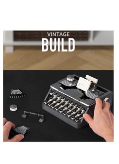 SYOSI Retro Typewriter, Vintage Typewriter Building Set Composed of Mini Bricks, Collectible Display Model Toy as A Wonderful Gift Idea for Adults (1136 Pieces)  - Image 3