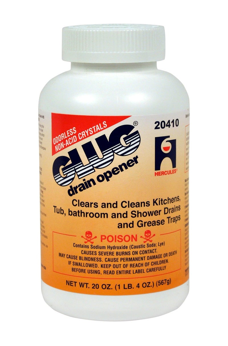 Oatey أوتي 20410 هيركوليس غلوق كريستالز لفتح المجاري، 20 أونصة، 1.3 (عبوة من 1)