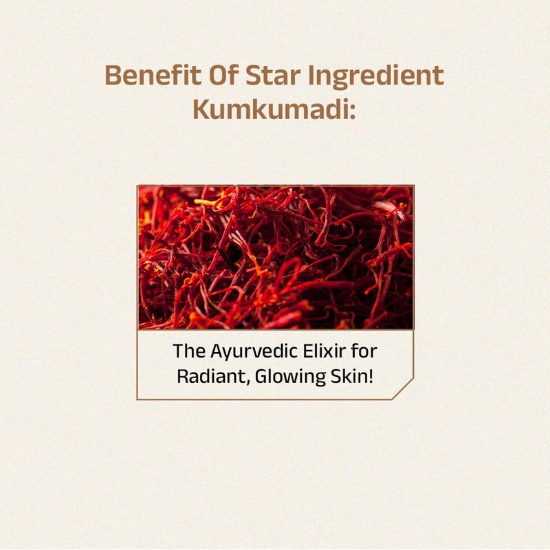 Vedix مجموعة فيديكس كومكومادي لإشراقة البشرة - تونر، ماسك، سيروم، باكوتشيول، أيوبودز، رولر للوجه - 6 منتجات مدمجة - Image 3