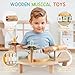 Rmischolar Kids Drum Set Montessori Musical Instruments for Toddlers 13 Wooden Baby Drum Kit with Xylophone Preschool Music Toys for Early Learning Educational Birthday Gift for Boys Girls Multicolored - Image 4