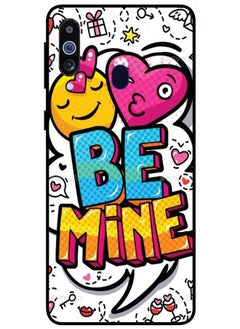 EYE CATCH Protective Case Cover For Samsung Galaxy M40 Smart Series Printed Protective Case Cover for Samsung Galaxy M40 Be Mine  - Image 1