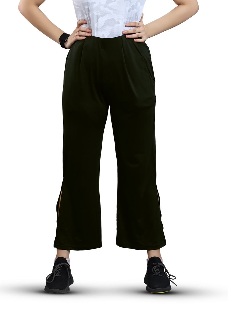 FLUSH Flush Women's Wide Leg Loose Sweatpants With Comfy Elastic, High-Waisted Palazzo Relaxed Yoga Pant With Pockets  - Image 3