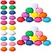 Kasyat 40 Pcs Brain Stress Ball 16 Colorful Mini Brain Stress Ball Bulk PU Hand Muscle Exercise Pressure Prop Improve Grip Strength Object Recognition Prop Mold Birthday Party Favors Christmas Fun Gift - Image 2