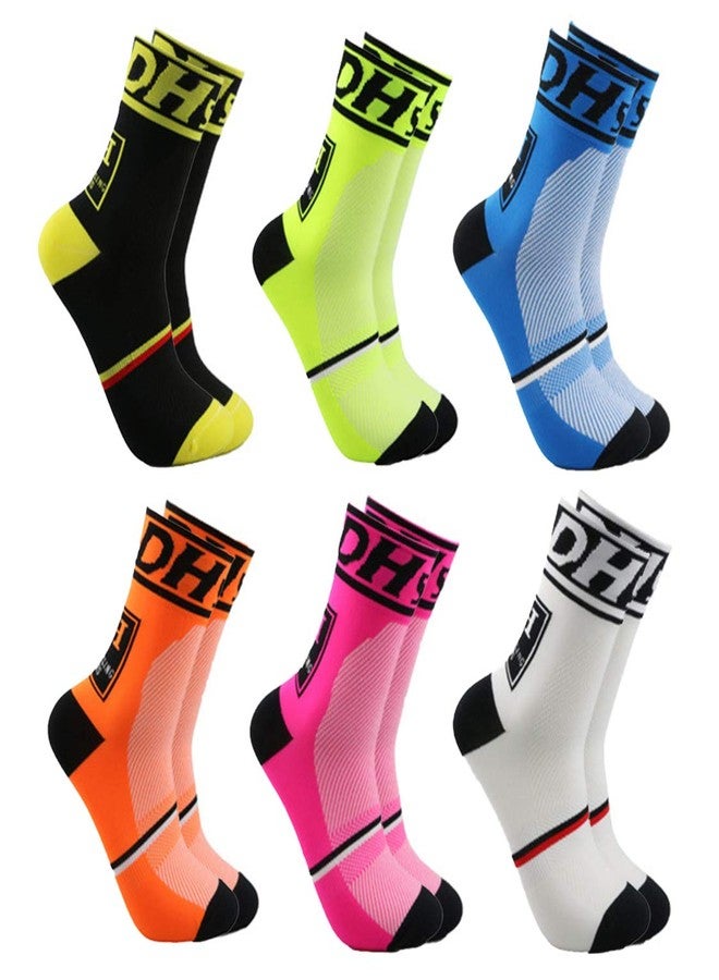 VWU Mens Womens Sports Socks Athletic Socks for Running Cycling Basketball Hiking, 1301 - Image 1