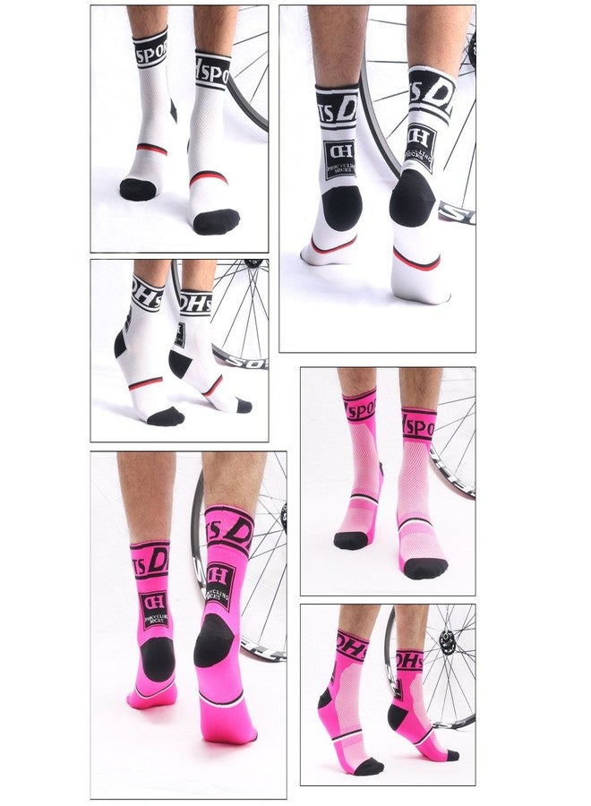 VWU Mens Womens Sports Socks Athletic Socks for Running Cycling Basketball Hiking, 1301 - Image 2