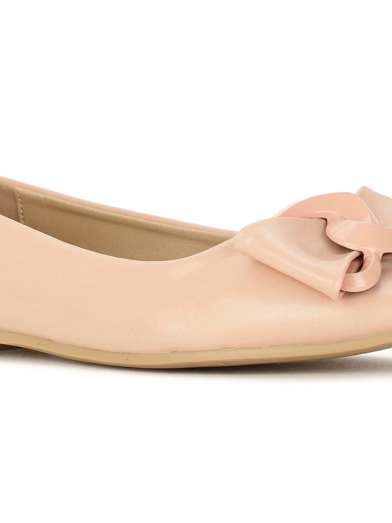 Bata Zola Ballerina E 24 Women's Nude Ballerina - 5 UK (5510099) - Image 5