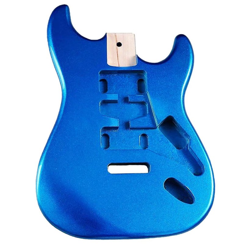 JDMoon Electric Guitar Body for Fender ST Strat Guitar Accessory DIY Metal Blue Poplar HSH Guitar Body