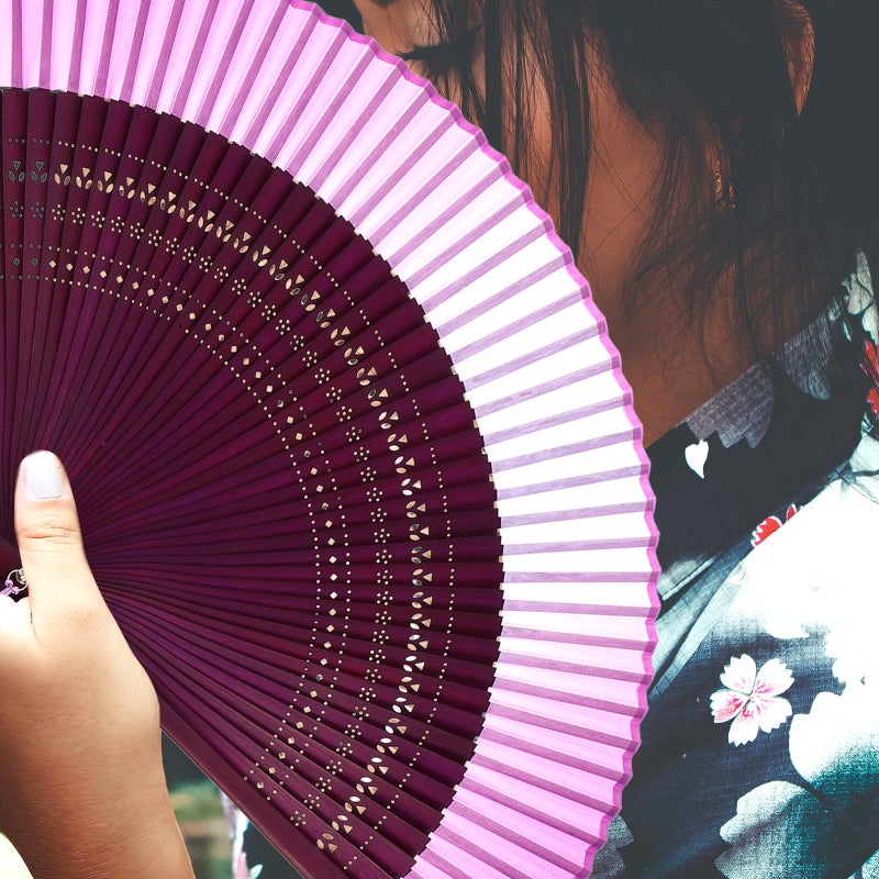 2pcs Folding Fan Chinese Style Hand Fan Vintage Handheld Fan with Tassel for Dancing - Image 3