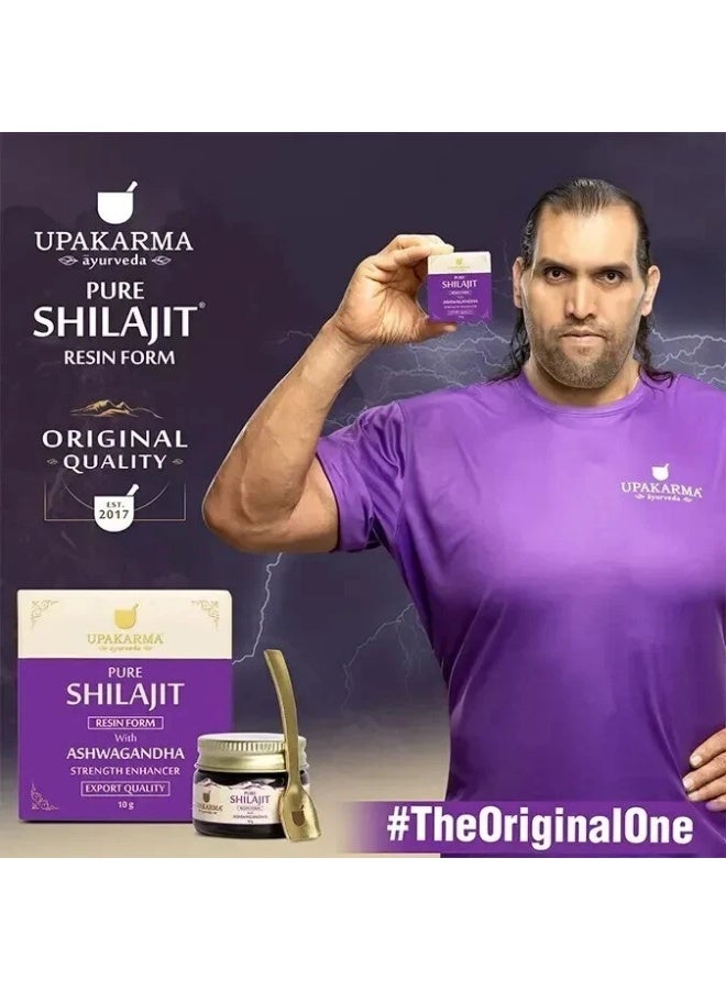 أوباكامرا UPAKARMA أيورفيدا شيلاجيت النقي 10 جم من الراتنج مع أشواغاندا - Image 4