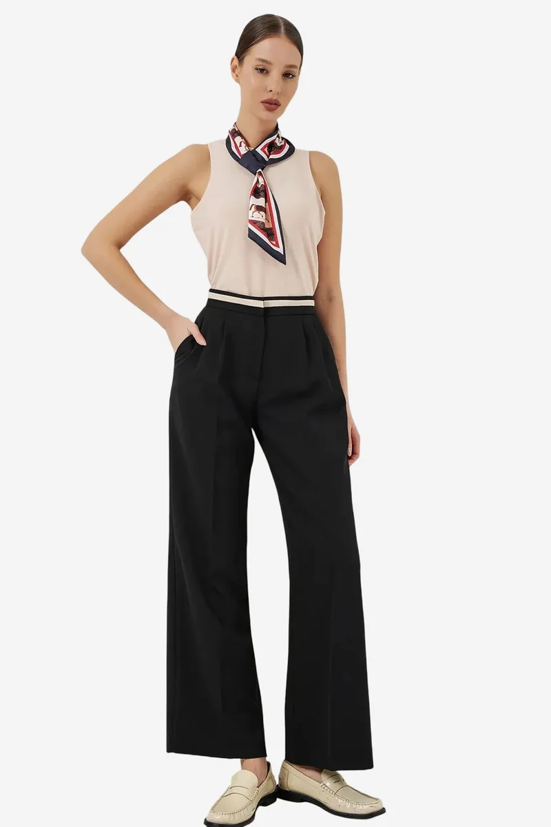 بيغ دارت BDART High Waist Wide Leg Trousers with Pockets