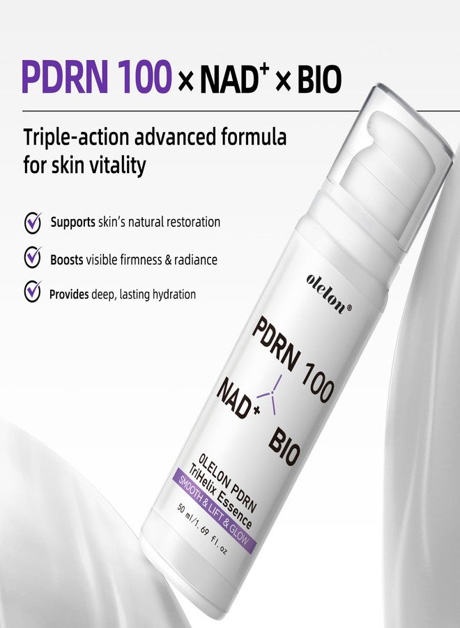 OLELON PDRN 100 Rejuvenating Cream | Renewal & Firming Face Moisturizer with 100,000ppm PDRN, NAD, Hyaluronic Acid, Collagen Peptides | Silky Texture for Radiant, Resilient Skin | Korean SkinCare 1.7 fl. oz. - Image 3